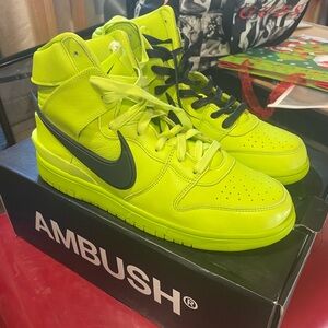 Nike Dunk Hi Ambush Flash Lime Sneakers